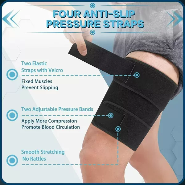 Cross-Border Sports and Outdoor Leg Protection Straps, Anti-Muscle Strain Stretching Fitness Running Universal Thigh Protectors