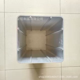 厂家开模定制铝方管电机壳圆管散热器工业材挤压CNC加工表面处理