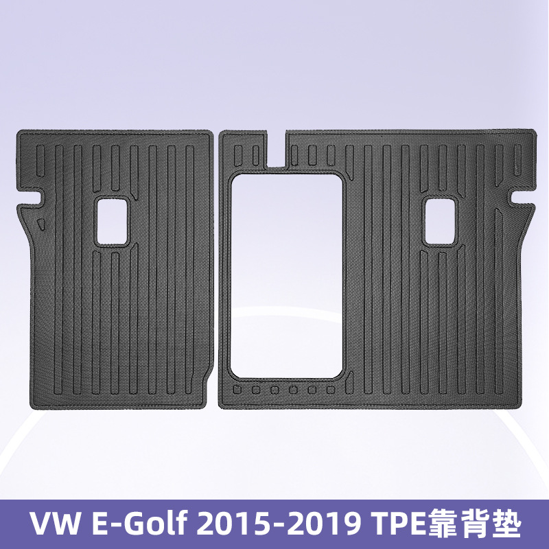Aplicable a VW E-Golf 2015 - 2019 TPE Foot Cojín 3D para todo el tiempo Cojín del respaldo