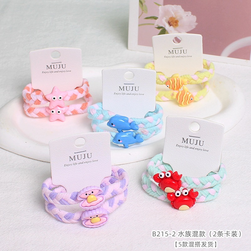 [Carga de tarjeta] sensación de alto nivel coreano de cabello de código de barras de moda de alta elasticidad de cabello anillo de cabello correa de cola de caballo