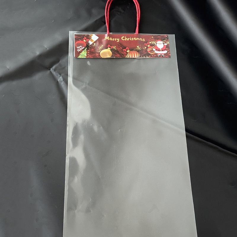Bolsa de manzana de Navidad bolsa de regalo transparente bolsa de regalo de Nochebuena galleta caramelo merienda bolso de juguete