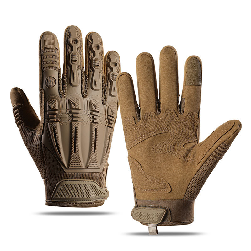 Guantes tácticos para hombres al aire libre pantalla táctil de dedo completo palma antideslizante desgaste guantes deportivos de motocicleta transfronterizos