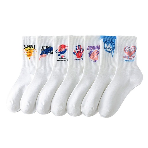 Spring Couple Trend Socks Instagram Student Wholesale Basketball Socks Cross-border Trade Sports Long Socks Summer Women Mid-calf Socks