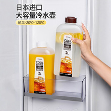 日本进口冰红茶冷水壶凉水瓶冰箱冷藏果汁饮料冷淬茶密封扎壶