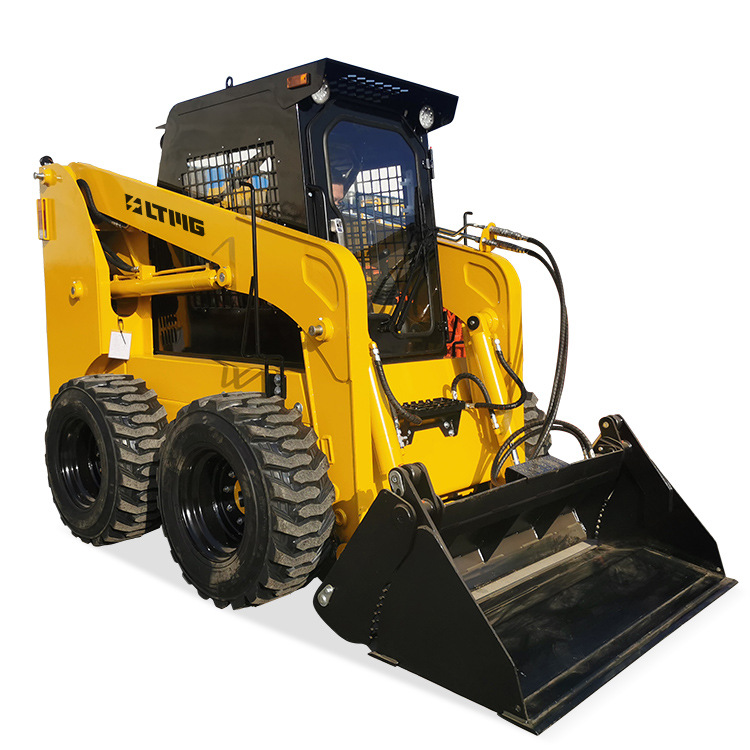 Cargador deslizante transfronterizo abierto cabina tipo ruedas multifuncional tipo asiento tipo transporte pequeño carretilla elevadora