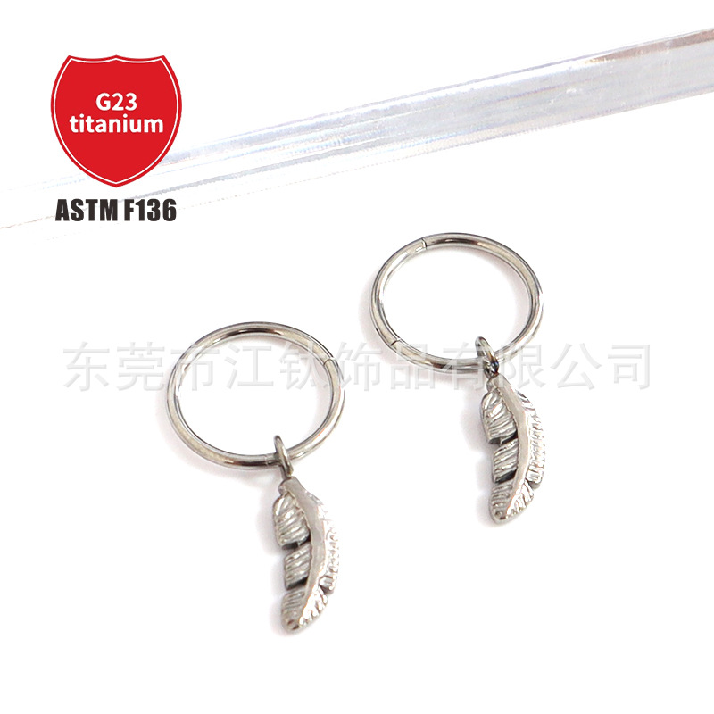 Pointed titanium steel lip stud product view