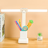 Rechargeable Table Lamp led children bedroom Bedside lamp originality Double head pen container touch read student study Eye protection