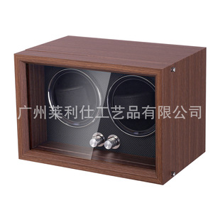 Rilish black walnut pattern double-gauge mechanical watch automatic winding watch shaker [ice heart blue] fifth gear mode
