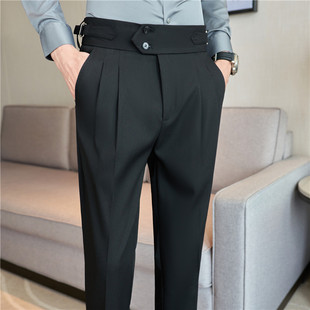 Cross-Border Export Long-Term Men's Naples Draped High-Waisted Straight Casual Pants Trendy Trousers Men's Trousers
