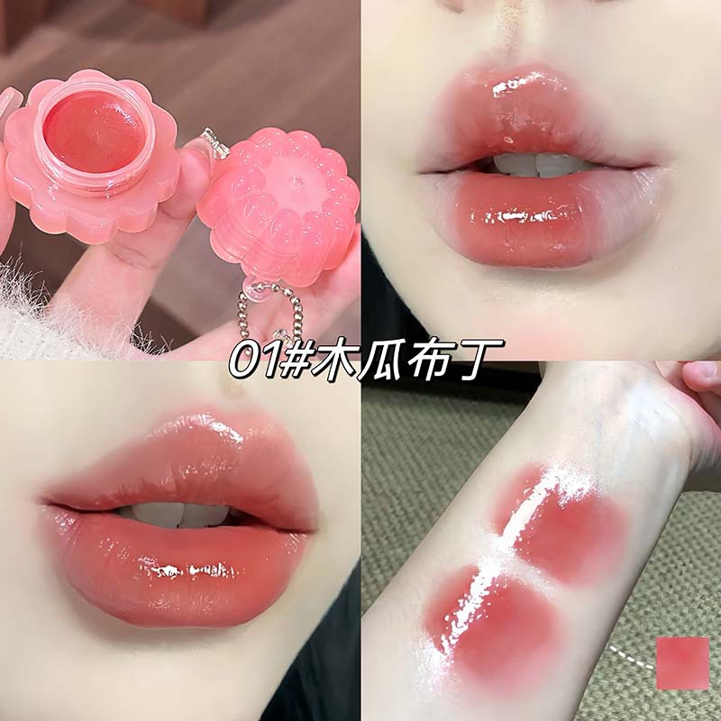 CAPPUVINI mermelada pudín espejo labios congelados agua brillante boca húmeda esmalte de labios blanqueadores maquillaje transfronterizo mujer