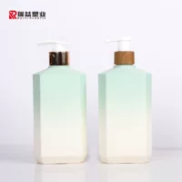 Пластиковая бутылка для шампуня и геля для душа с индивидуальной помпой, квадратная, специальной формы, 500 мл