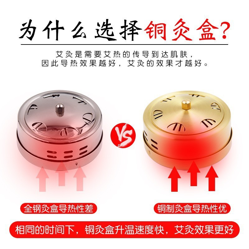 灸の灸の箱の温灸の箱の艾条の艾柱の艾毛の艾段の艾棒のステンレスの鉄の箱の銅の箱の灸の布のカバー|undefined