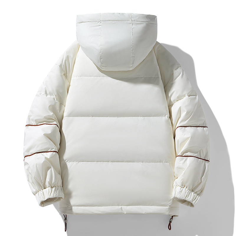 90 chaquetas de pareja de invierno al aire libre a prueba de viento originales de alta calidad chaquetas cortas de chaquetas blancas para hombres y mujeres