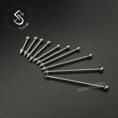 Fast-delivery European and American cross-border stainless steel spike, round-head straight-shaft ear bridge studs, tongue studs, earrings, lip piercings