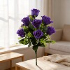 Nanyang illuminated screen simulation 12 roses floor-standing ornaments 2 multi-color peacock roses factory wholesale