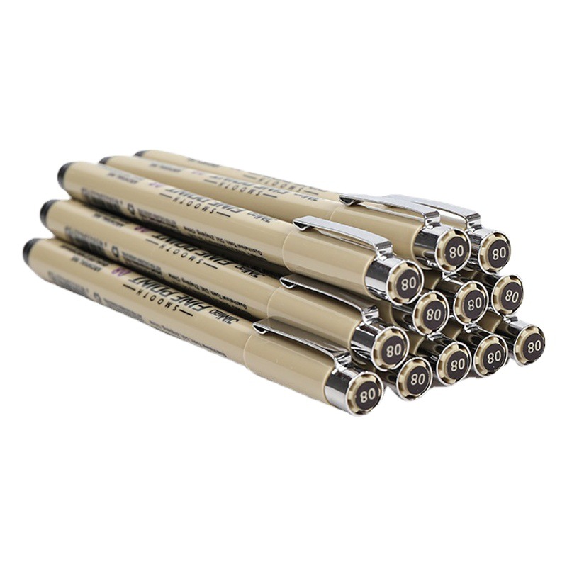 Amazon Hot Selling Needle Pen 12 Line Drawing Pen Water Drawing Pen Needle Pen Cartoon Sketching Pen