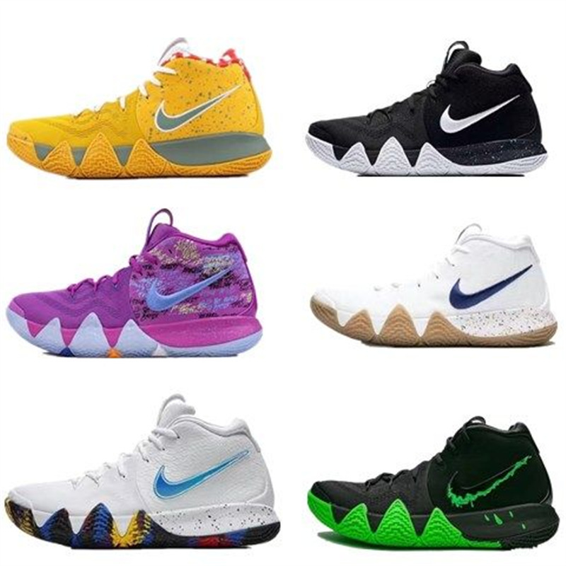 Kyrie 4 Basketball Shoes, Uncle Drew Edition, Versatile and Durable, Non-Slip Air-Cushioned Sports Shoes for Men and Women