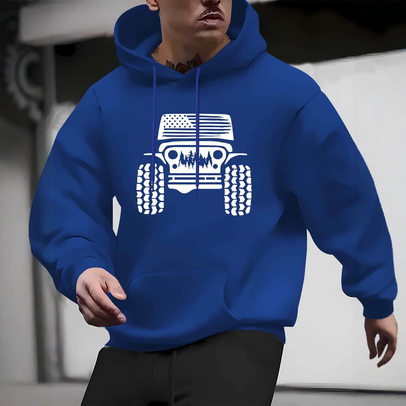 Off-road Jeep print sweatshirt, outdoor biker style pullover for men and women. Off-road Jeep print sweatshirt, outdoor biker style pullover for men and women.