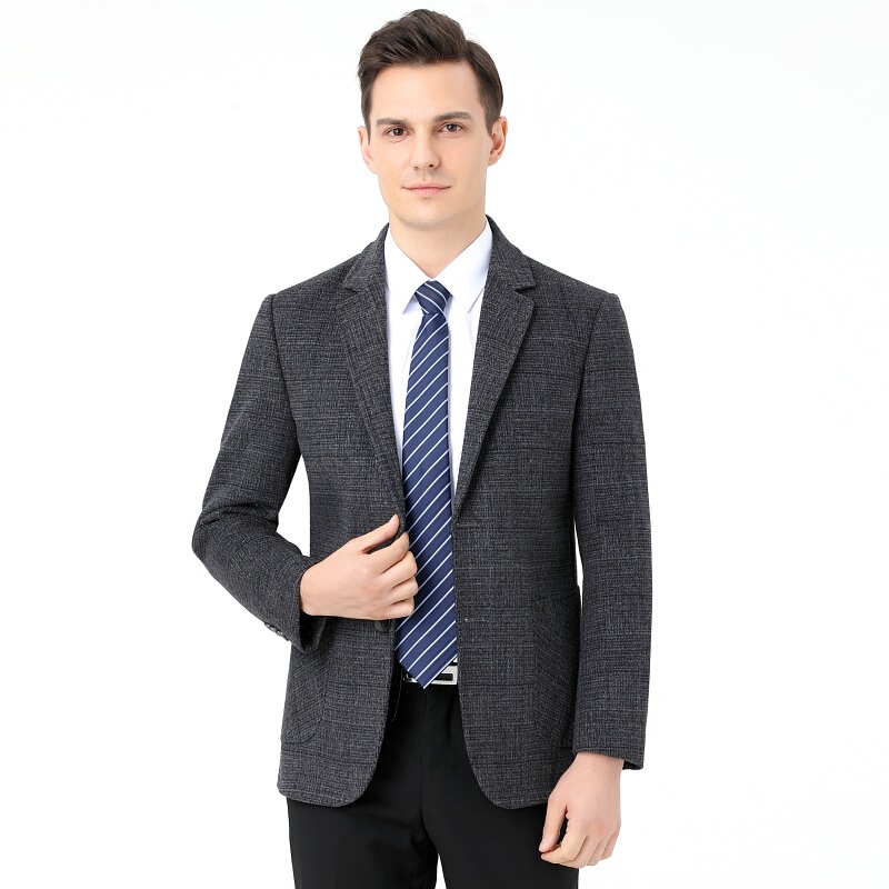 Autumn and Winter Double-Sided Wool Coat Men's Wool Woolen Mid-Length Business Loose Coat Dad's Single-Breasted Windbreaker Autumn and Winter Double-Sided Wool Coat Men's Wool Woolen Mid-Length Business Loose Coat Dad's Single-Breasted Windbreaker