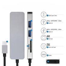 USB-CtoHD+TF/SD+2USB3.0Ͷ�����������Uչ�]HUBͬ���D��ҕ�l��