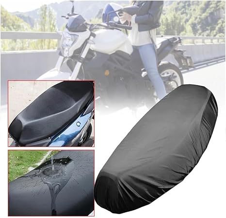 Waterproof and Sun-Proof Universal Motorcycle Seat Cover Pu Leather L Size Waterproof and Breathable