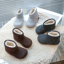 儿童雪地靴2025冬季新款女童加绒保暖棉靴女宝宝时尚短靴男童靴子