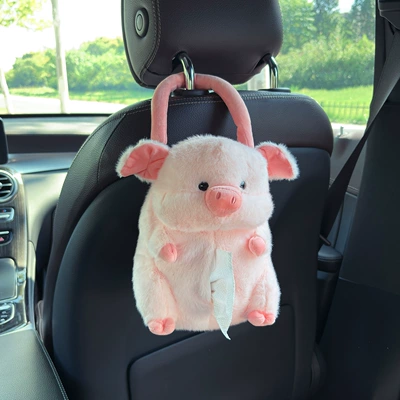 Car tissue box/set – Little Elephant Car Tissue Box - hanging-piggy-paper-towel-pull