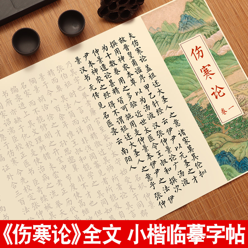 伤字帖寒论小楷毛笔临摹字帖张仲景中医经典软笔练字帖成人楷书大