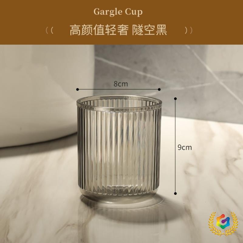 ☨高颜值洗漱刷牙杯ins风牙刷情侣漱口杯透明轻奢杯子家庭套装牙