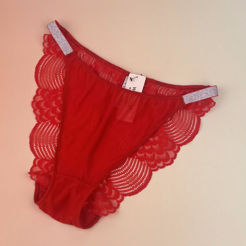 2025 European and American Lace Side Straps Glitter Sexy Export Pure Desire Thin Lace Women's Underwear Dropshipping