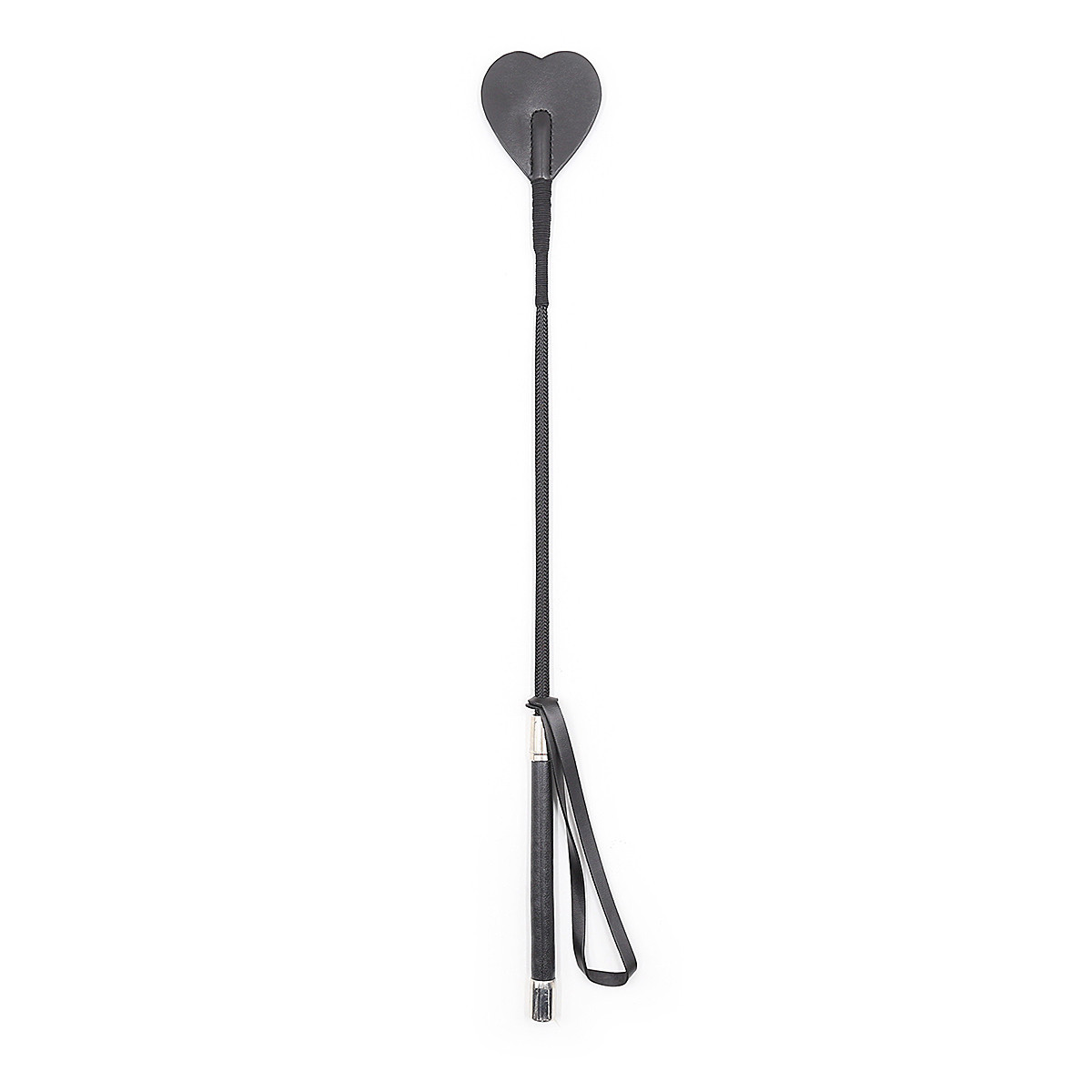 Black double heart-shaped handle with handle Rod pointer whip