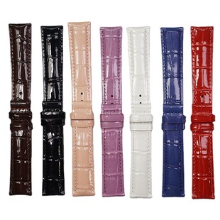 Bright Leather Strap Ice Top Layer Cowhide Watch Strap Women's Watch Patent Leather Red Pink E-Commerce Special