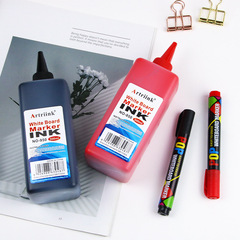 500ML whiteboard pen ink refill liquid water-based erasable large capacity red blue black green 4 colors environmentally friendly filling liquid wholesale