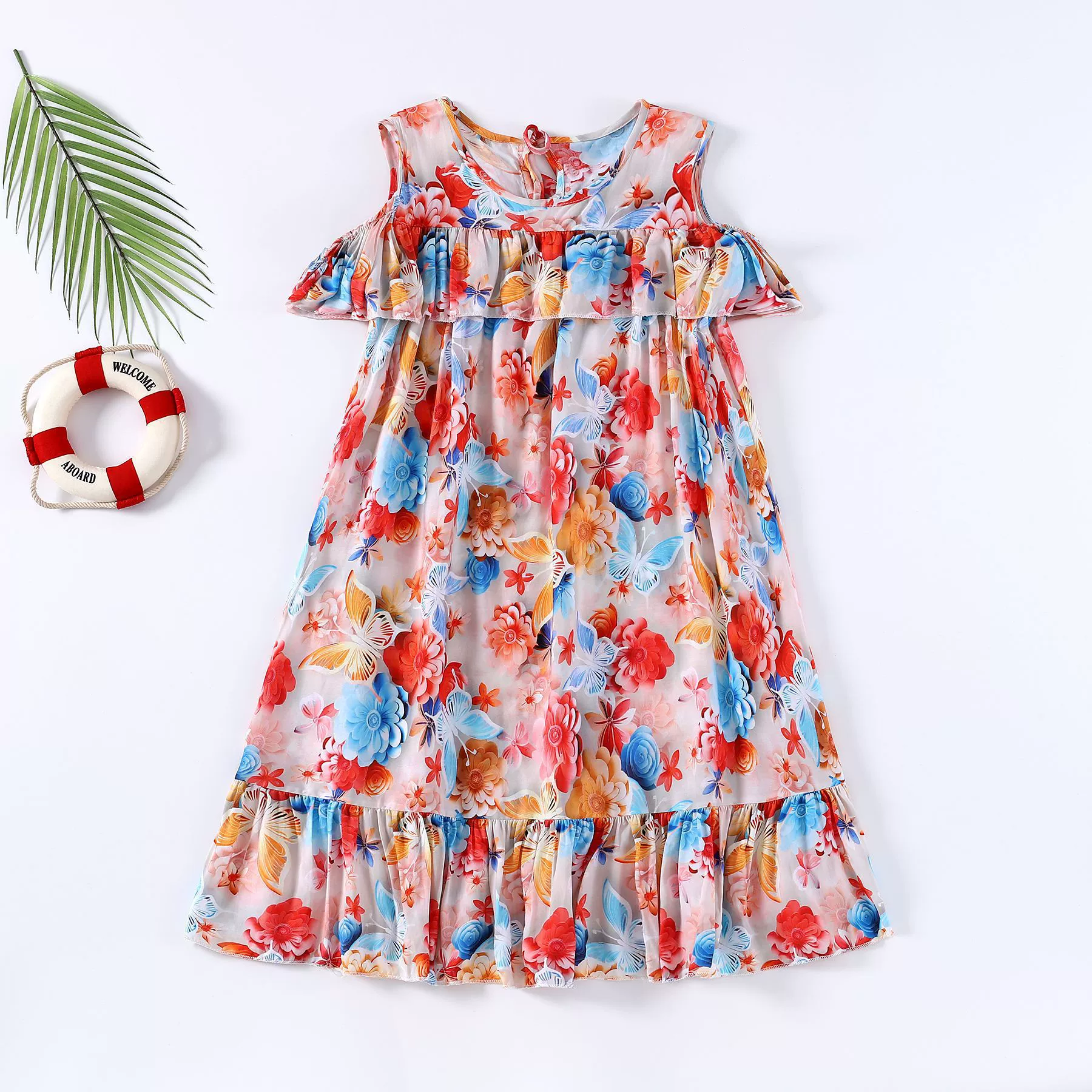 Платье для девочек Летняя иностранная новая ночная юбка детка цветочная юбка юбка детская темперамент платье принцессы