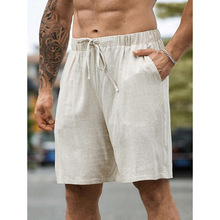 E 36293 Men's linen seven-point casual shorts ��ʿ�����߷���