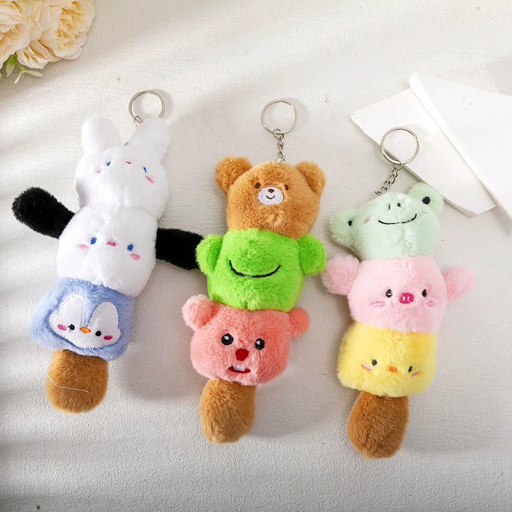 Сетка красный мультфильм плюшевый брелок милый медведь сумка подвеска плюшевая кукла украшения брелок подарок оптом