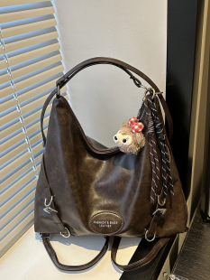 Retro autumn bag, backpack, South Korea