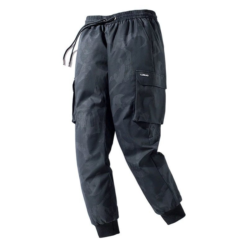 2022 Зимние новые пуховые брюки, мужские Модные Повседневные теплые брюки до щиколотки, узкие брюки на гусином пуху