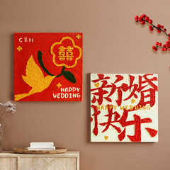 批髮結婚禮物送新人diy手工製作百喜圖女生閨蜜訂婚走心婚禮擺件