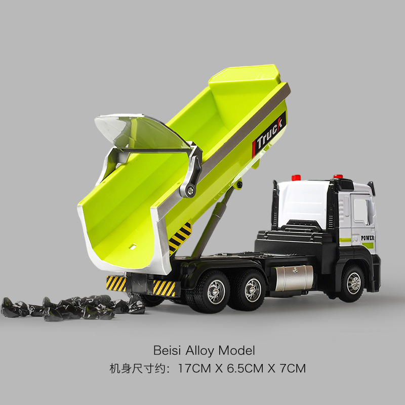 Skyhawk Kidsren's Alloy Artificial Dump Truck Toy Car Engineering Vehicle Mixer Truck Excavator Transporter Crane Model