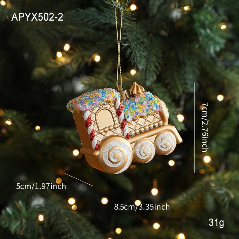 新しいゴールデンレッドゴールデン粘着粉末プラスチックペンダントマットグレーパウダー漫画ペンダントクリスマスツリーウィンドウ装飾|undefined