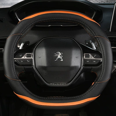 Flats Bottom Special, Steering wheel cover - black-cayenne-35cm