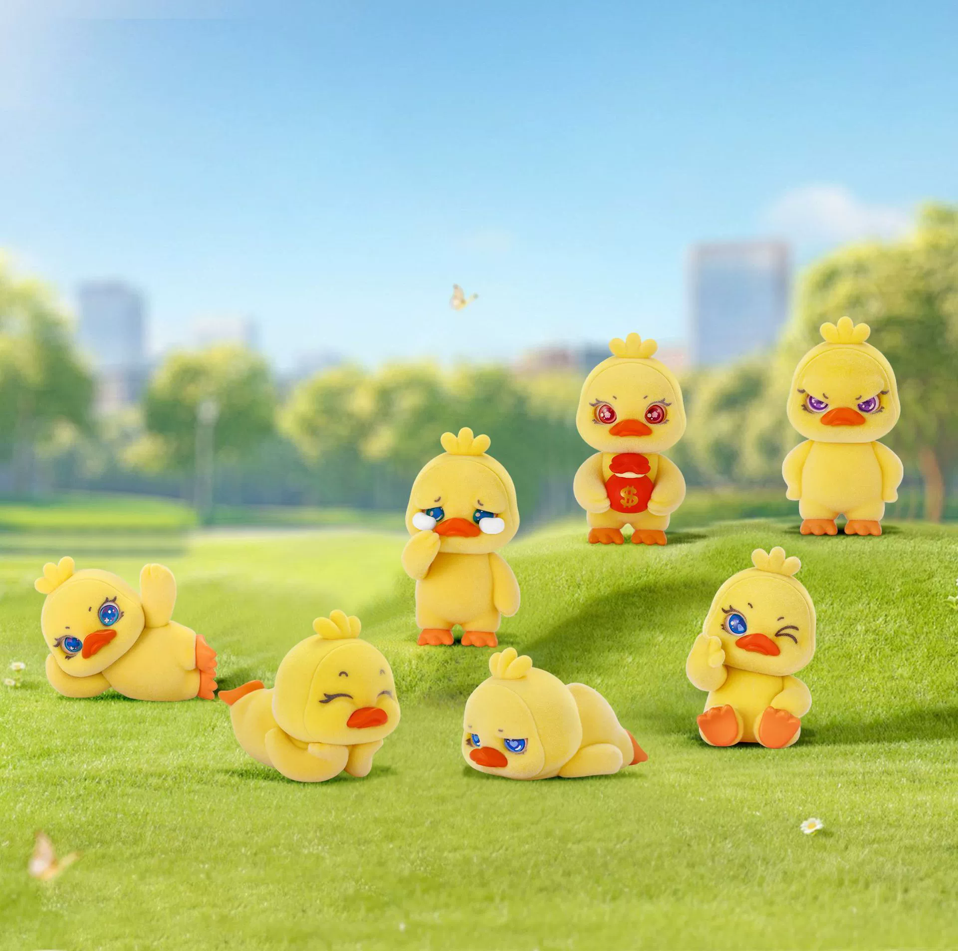 Новый продукт Dada Duck Moving Bricks Daily Series Trendy Toys Cute Figure Desktop Ornaments Holiday Gift Blind Box Wholesale