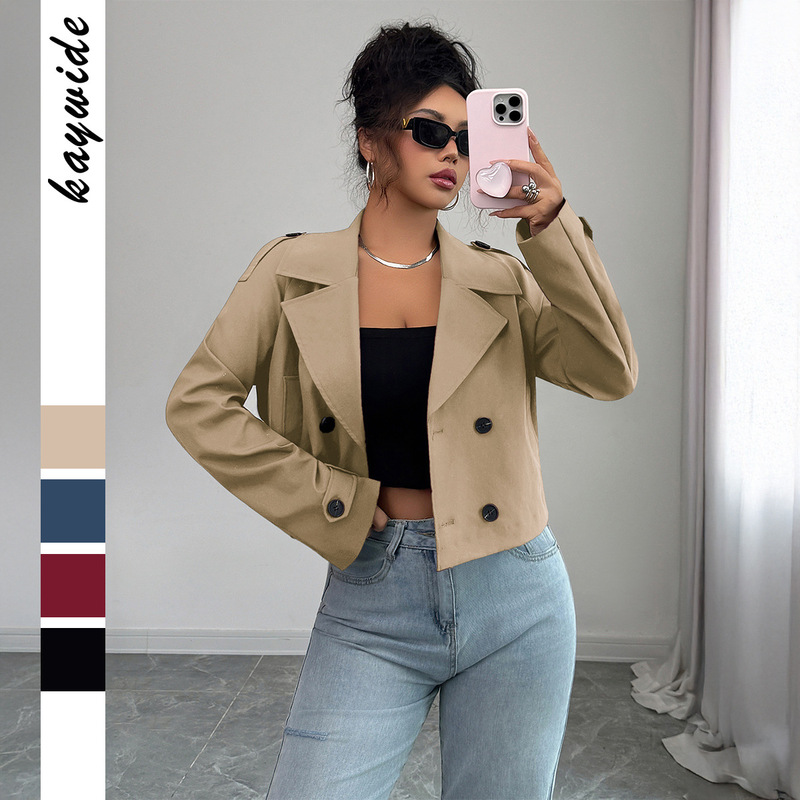 Cross-Border European and American Casual Simple Long-Sleeved Jacket Vest Jacket Women's Clothing 2025 Autumn and Winter Amazon Foreign Trade Independent Station