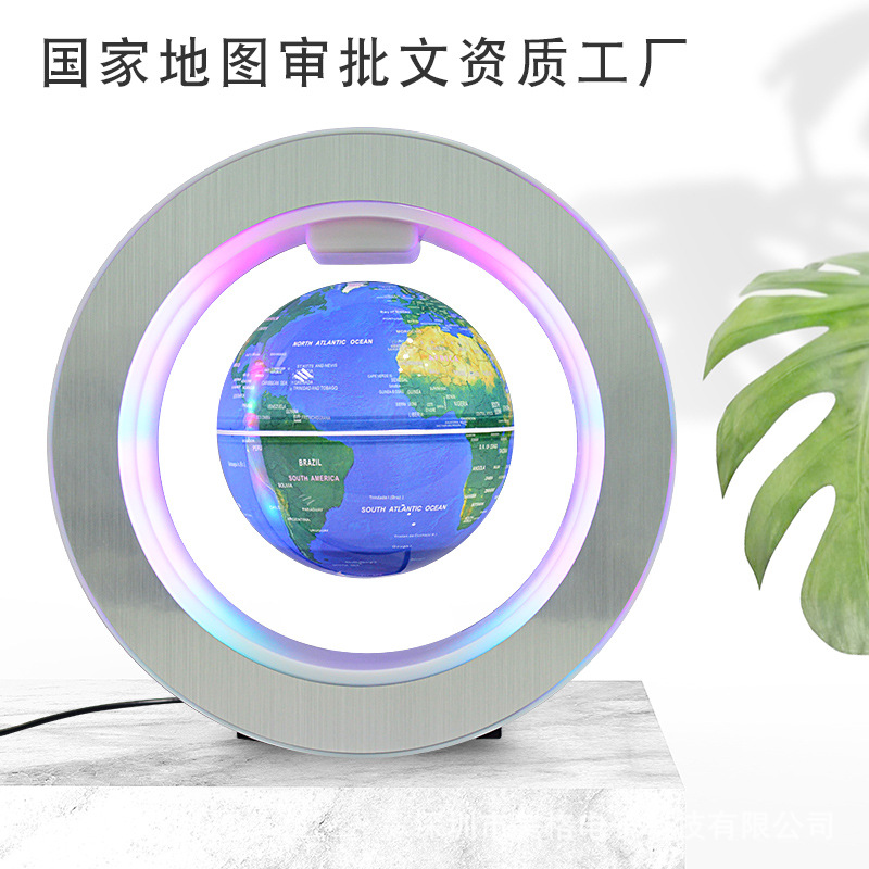 磁悬浮地球仪摆件圆4寸学生生日礼物一件可售厂家直批定LOGO