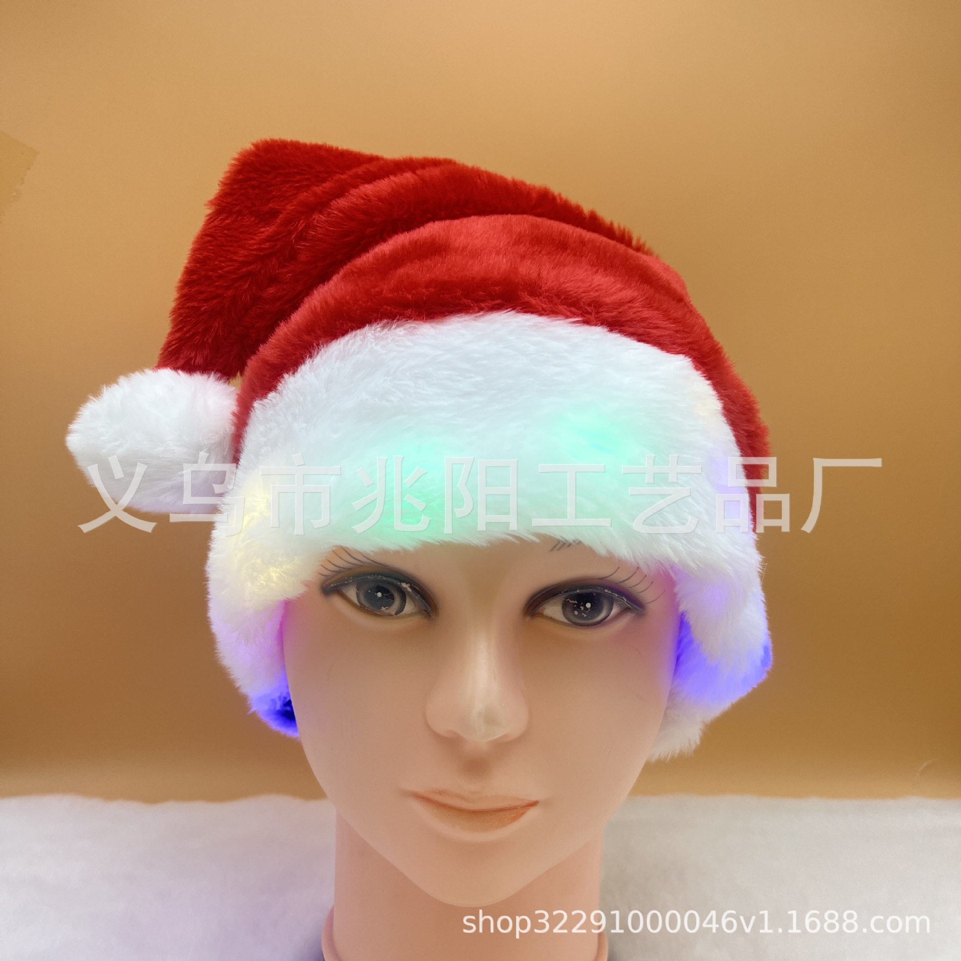 Decoración de Navidad de alta calidad sombreros de peluche de Navidad para adultos sombreros de Navidad vestido de fiesta