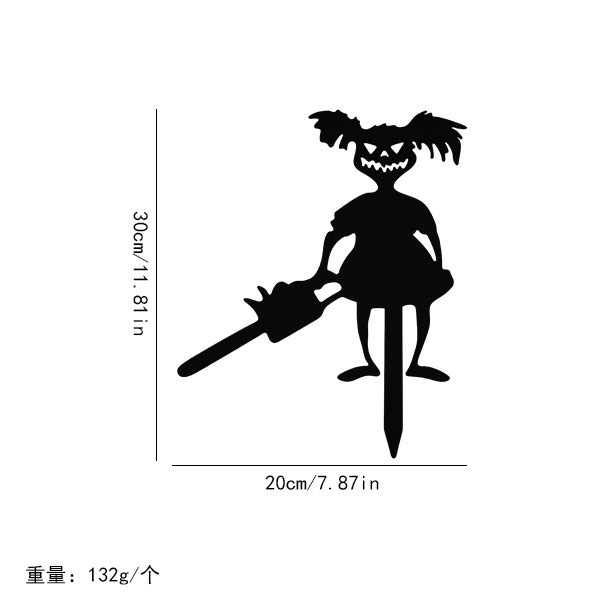 跨境 铁艺庭院插牌圣诞节帽子地插花园摆件蔬果蔬菜标签站桩摆件|undefined