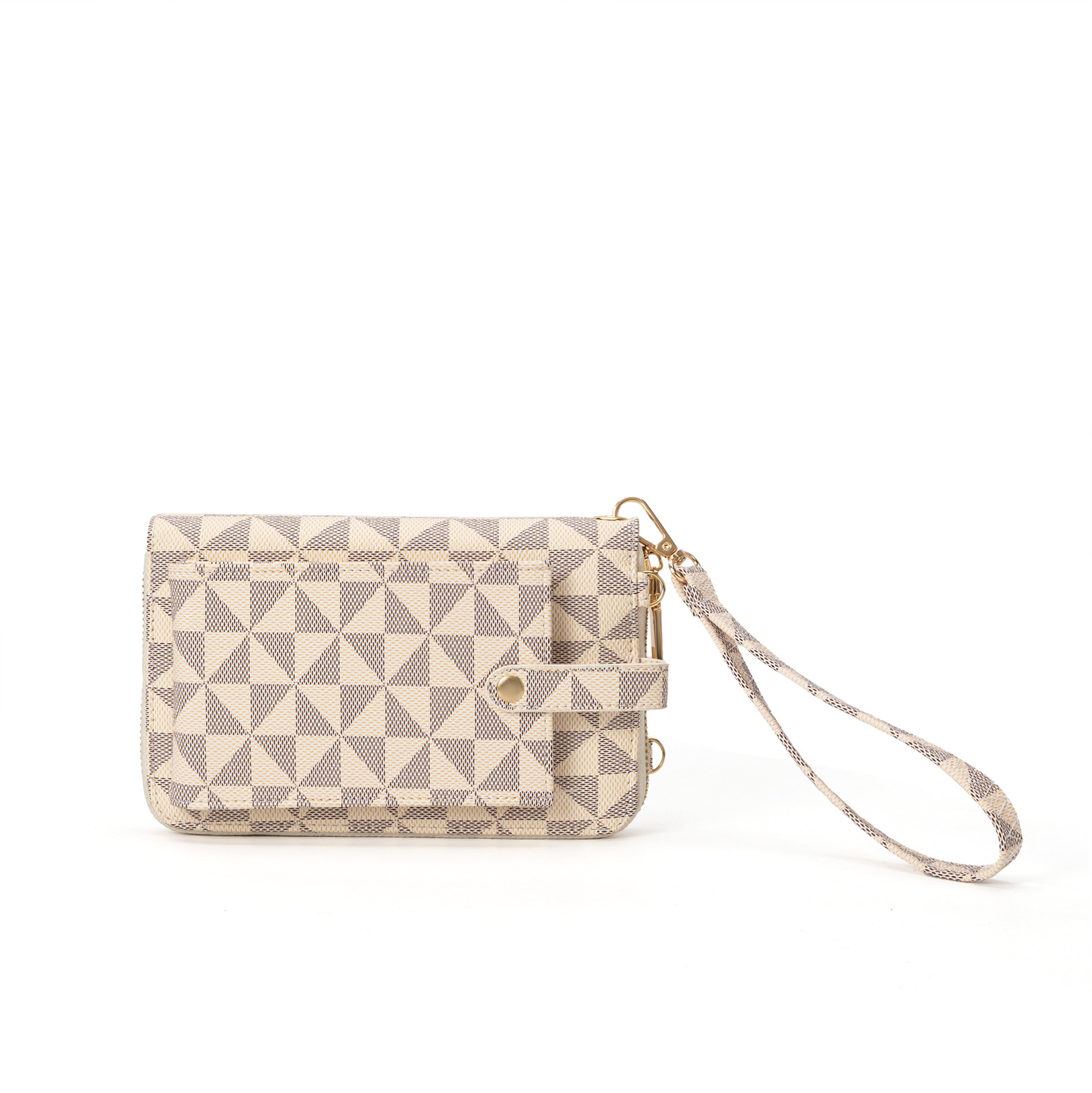 여성용 장지갑, 프린트 지퍼 휴대폰 가방, 다기능 클러치 백, 멀티 카드 지갑, 미니 크로스바디 백