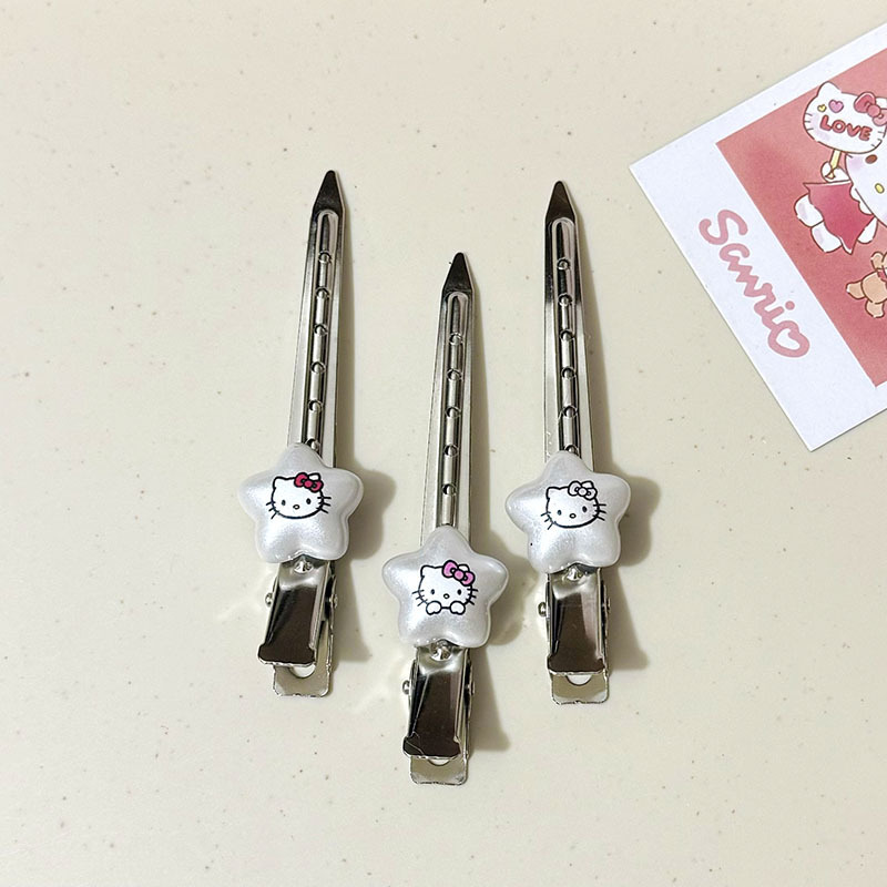 新しい甘いシルバーのリボンラブスターシェイプクリップ口クリップヘアピン前髪クリップサイドクリップヘアアクセサリー女性用|undefined