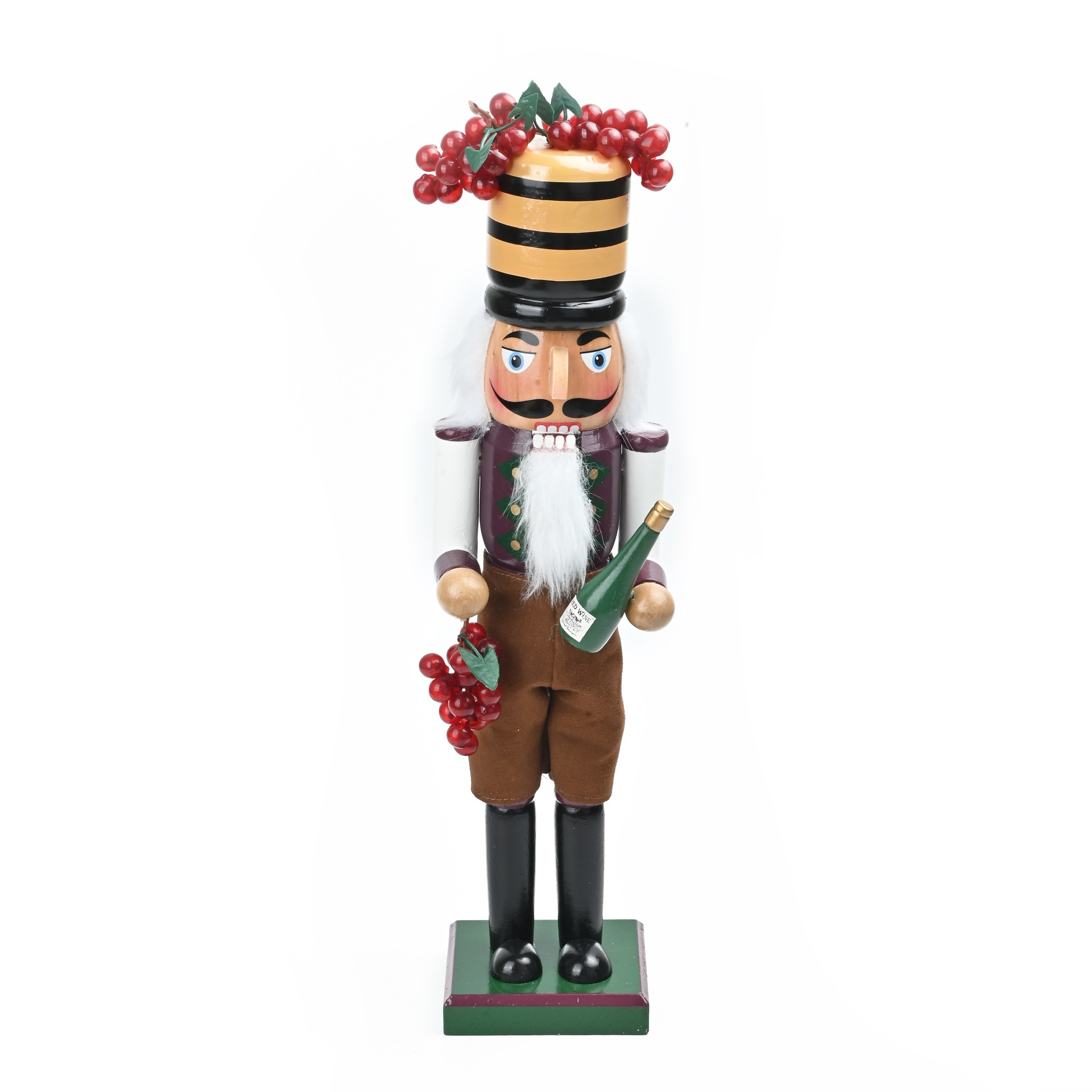 Hombre de vino cascanueces soldados marionetas 38CM decoración de Navidad ornamentos artesanías